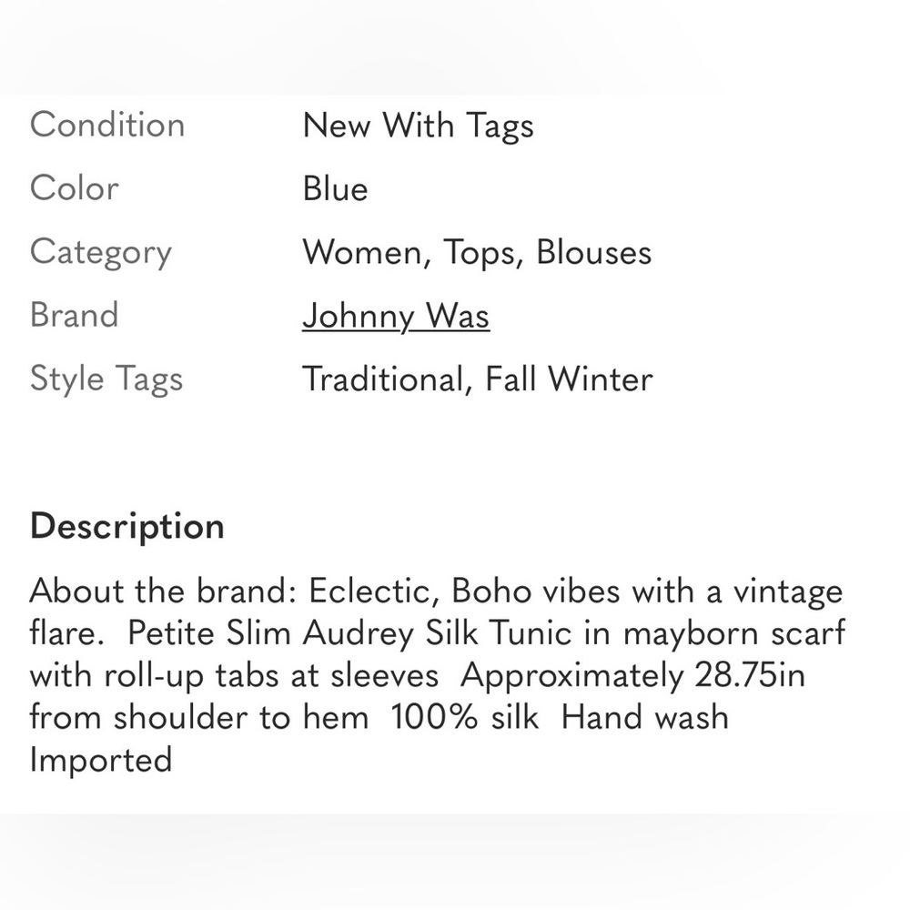 NWT Johnny Was Patchwork Button-Down Tunic/Blouse… - image 10